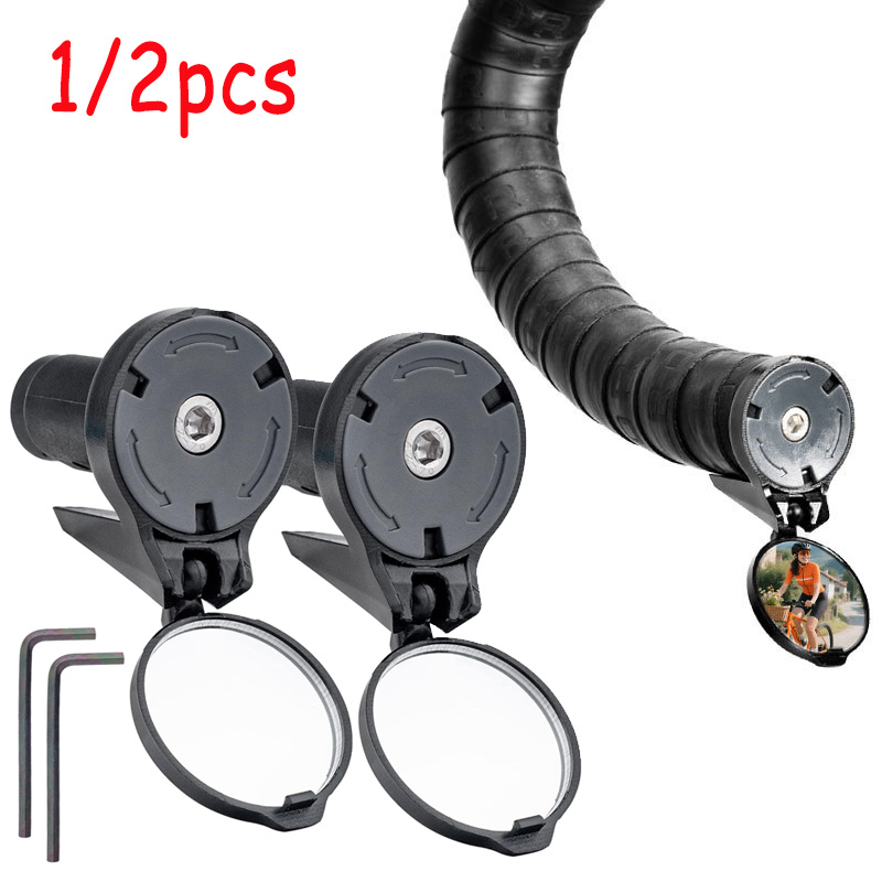 Mirror Handlebar Convex - 1/2 Pezzi Specchietto Retrovisore Bici da
