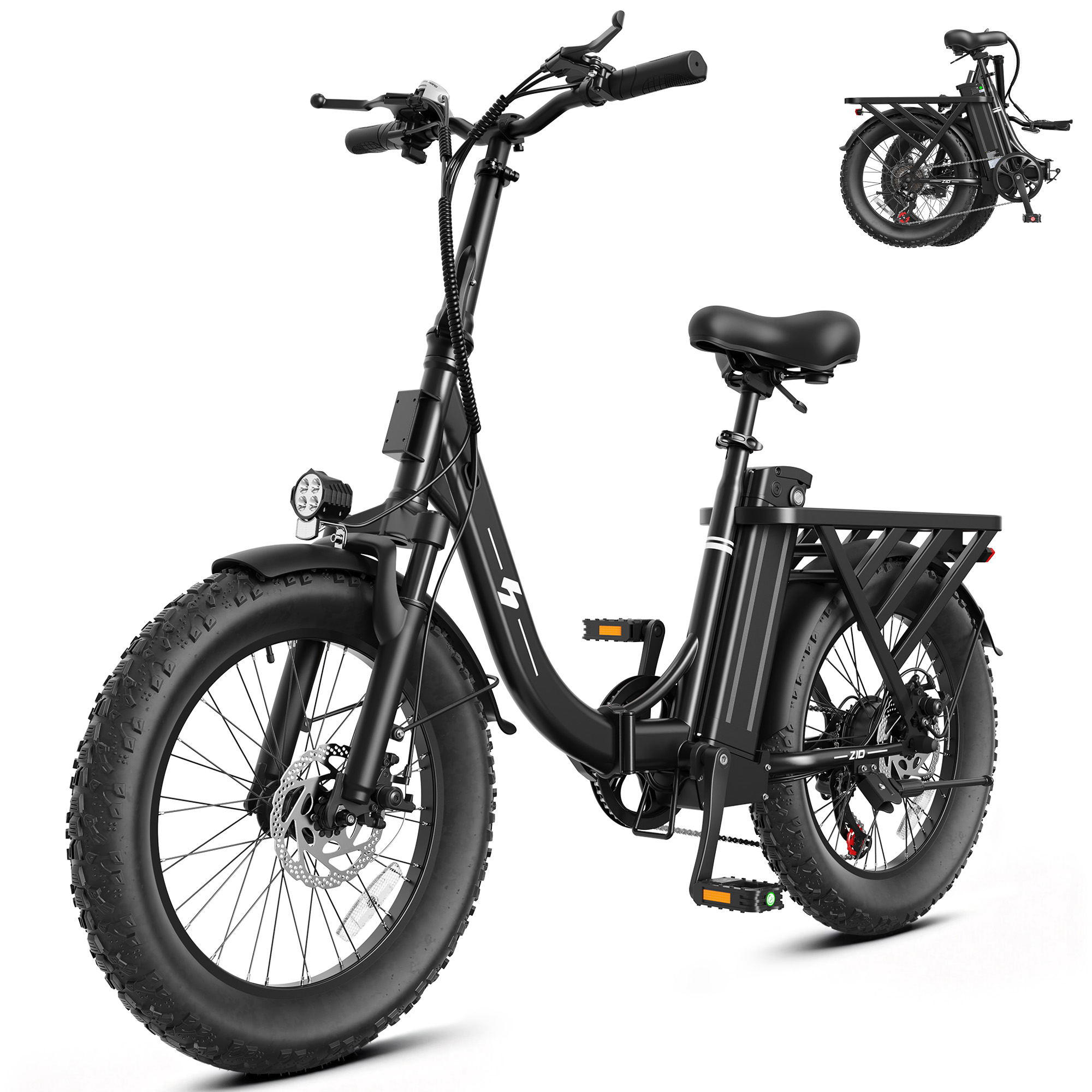 Commuting With Bike - Bicicletta Elettrica Pieghevole Hopepeak Z10 per
